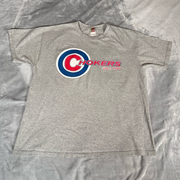 Vintage Chicago Cubs Suck T Shirt Mens XL Funny Parody Gray Y2K - Picture 1 of 6